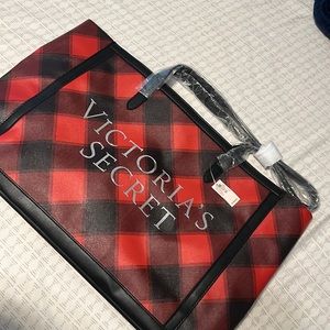 Victoria Secret Plaid Tote Bag